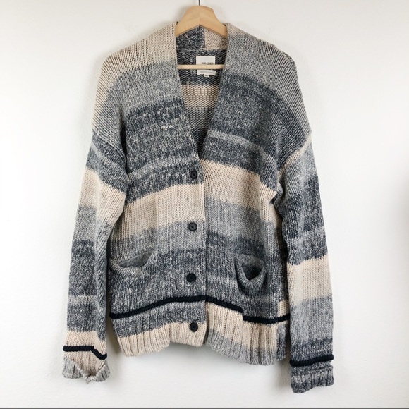 ARITZIA Wilfred Free Sweater Knit Cardigan Size L - Picture 4 of 13